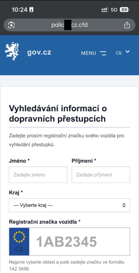 vyhledavani informaci o dopravnich prestupcich